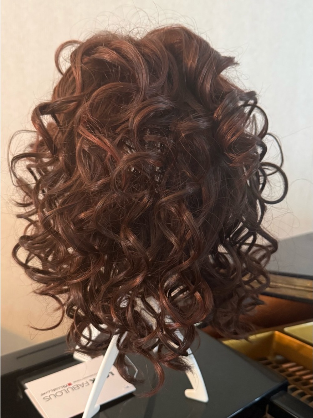 Allure Synthetic Curly Wig - Chestnut Brown with Subtle Auburn Highlights